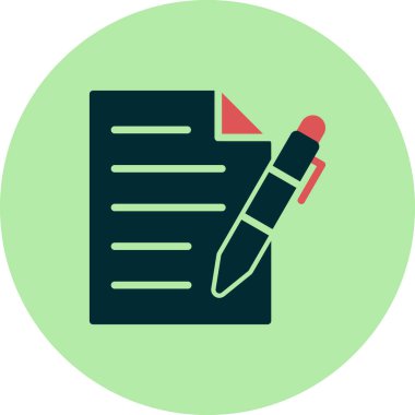 belge simgesi vektör illüstrasyonu