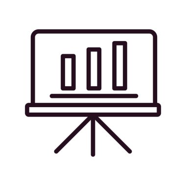 sunum simgesi vektör illüstrasyonu