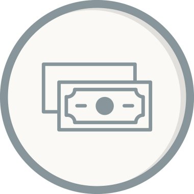 Para için. Web simgesi basit illüstrasyon