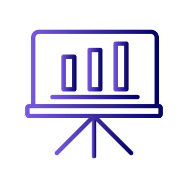 sunum simgesi vektör illüstrasyonu