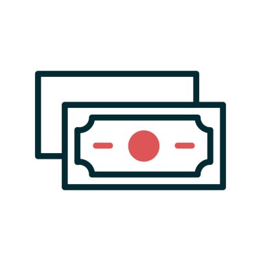 Para için. Web simgesi basit illüstrasyon