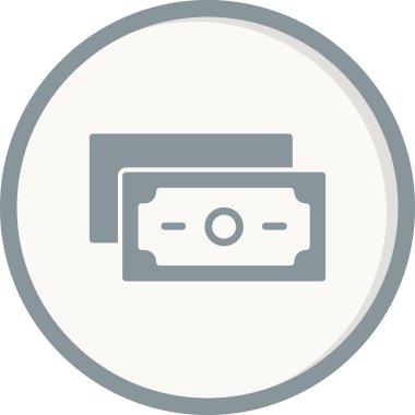 Para için. Web simgesi basit illüstrasyon