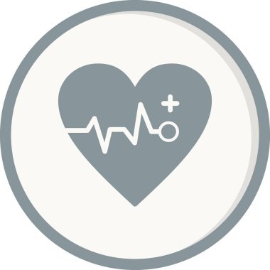 Kalp. Web simgesi basit tasarım