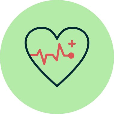 Kalp simgesinin vektör illüstrasyonu