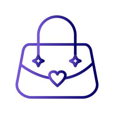 çanta simgesi vektör illüstrasyonu