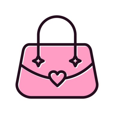 çanta simgesi vektör illüstrasyonu