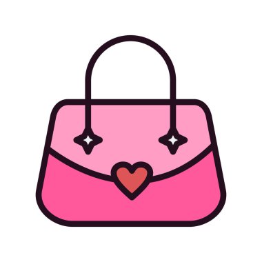 çanta simgesi vektör illüstrasyonu