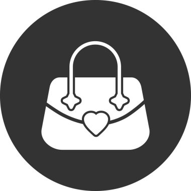 Çanta. Web simgesi vektör illüstrasyonu