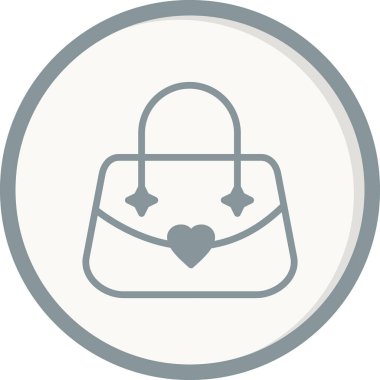 Çanta. Web simgesi vektör illüstrasyonu