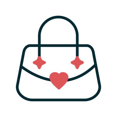 çanta simgesi vektör illüstrasyonu