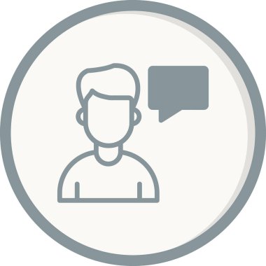 kullanıcı. Web simgesi basit illüstrasyon