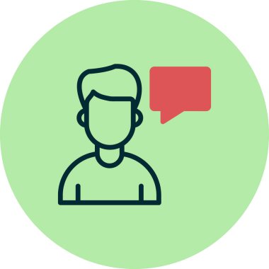 İnsan simgesinin vektör illüstrasyonu