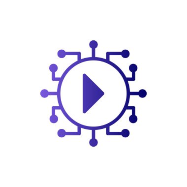 video simgesi vektör illüstrasyonu