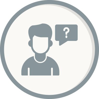 kullanıcı. Web simgesi basit illüstrasyon