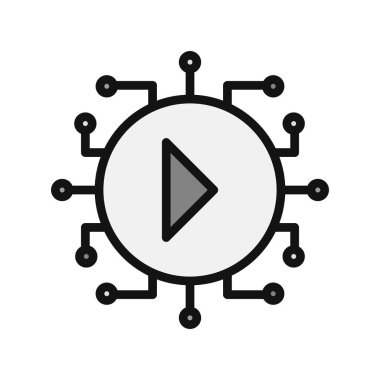 seo modern simgesinin vektör illüstrasyonu