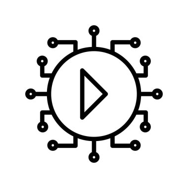 seo modern simgesinin vektör illüstrasyonu