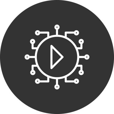 seo modern simgesinin vektör illüstrasyonu