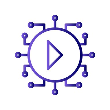 Video simgesi tasarım vektörü