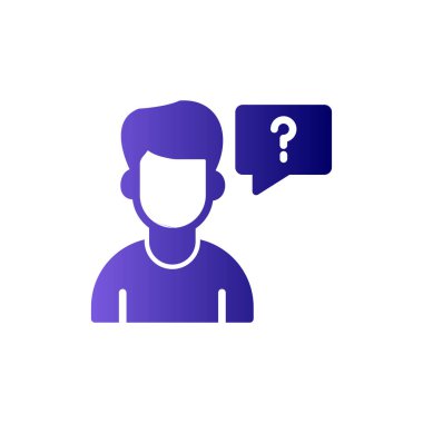 Soru işareti vektör illüstrasyonu