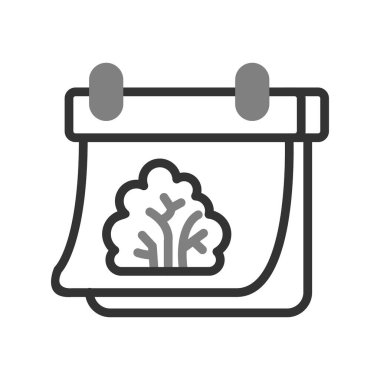 Takvim simgesi vektörü. İnce çizgi işareti. İzole edilmiş kontür sembolü gösterimi