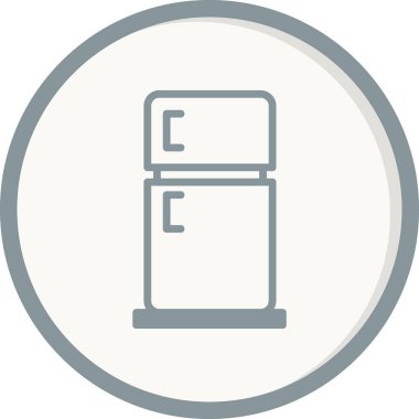 Buzdolabı simgesi, modern vektör illüstrasyon tasarımı