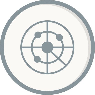 Hedef. Web simgesi basit illüstrasyon