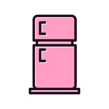 Buzdolabı simgesi, modern vektör illüstrasyon tasarımı