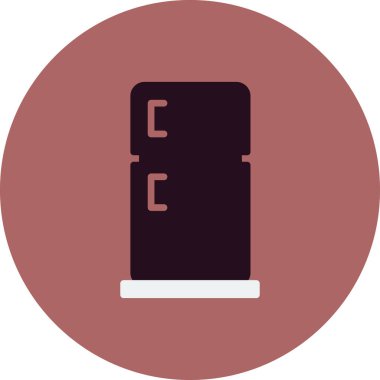 Buzdolabı simgesi, modern vektör illüstrasyon tasarımı