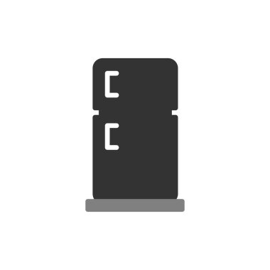 Buzdolabı simgesi, modern vektör illüstrasyon tasarımı