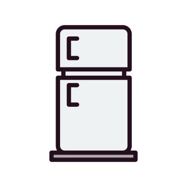 Buzdolabı simgesi, modern vektör illüstrasyon tasarımı