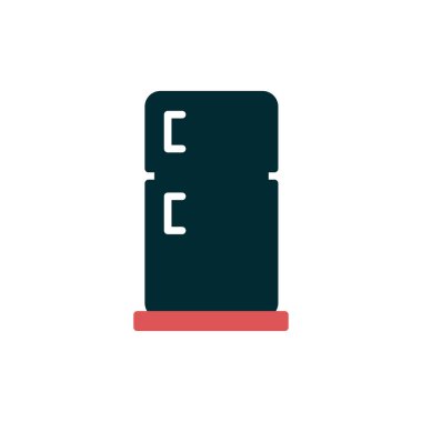 Buzdolabı simgesi, modern vektör illüstrasyon tasarımı