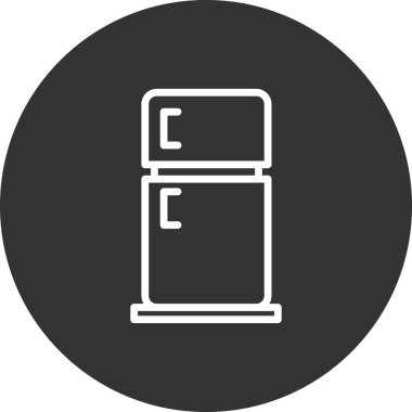 Buzdolabı simgesi, modern vektör illüstrasyon tasarımı