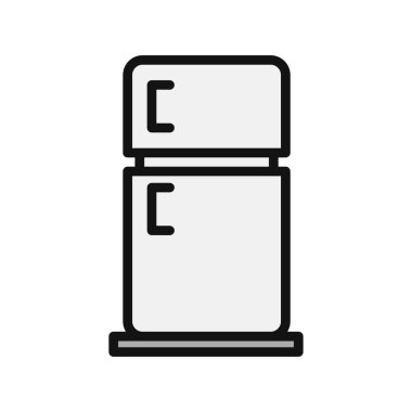 Buzdolabı simgesi, modern vektör illüstrasyon tasarımı