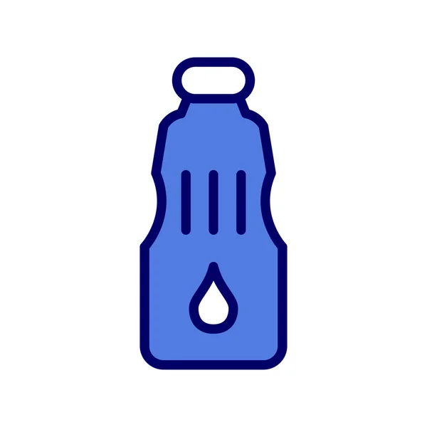 Fles Icoon Vector Dunne Lijn Bord Geïsoleerde Contoursymbool Illustratie — Stockvector