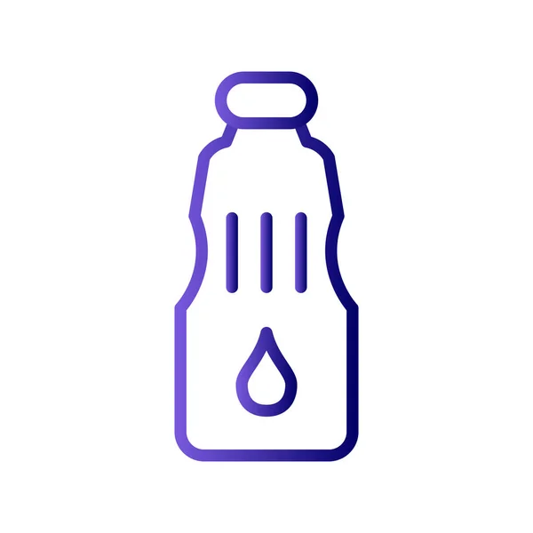 Vettore Icona Bottiglia Segno Linea Sottile Illustrazione Simbolo Contorno Isolato — Vettoriale Stock