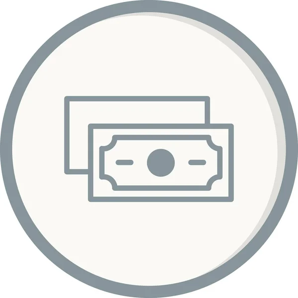 Geld Web Symbol Einfache Illustration — Stockvektor