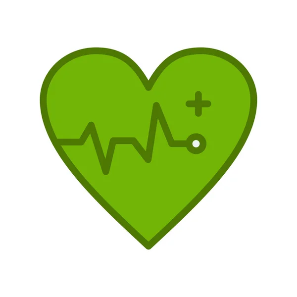 Heart Rate Icon Vector Illustration Design — Stock Vector