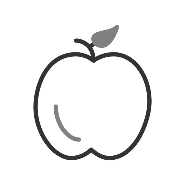 Icono Manzana Vector Ilustración — Archivo Imágenes Vectoriales