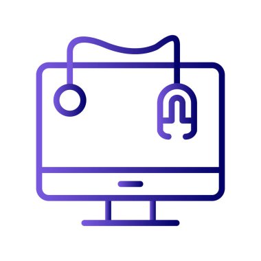 bilgisayar simgesi vektör illüstrasyonu