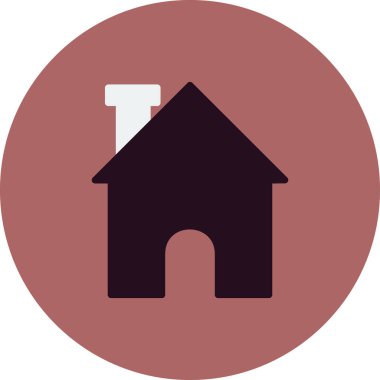 ev simgesini, basit vektör çizim