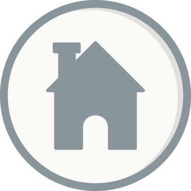 ev simgesini, basit vektör çizim