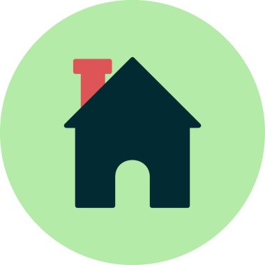 ev simgesini, basit vektör çizim