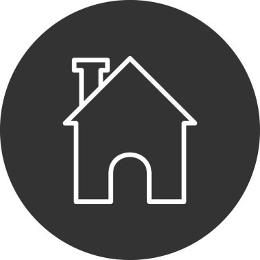 ev simgesini, basit vektör çizim