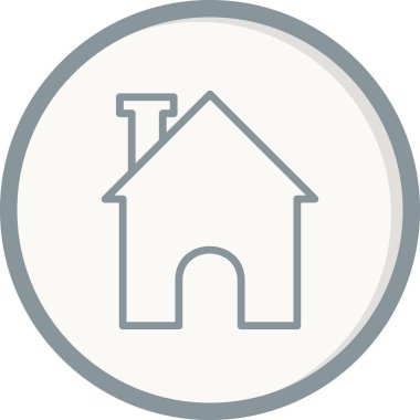 ev simgesini, basit vektör çizim