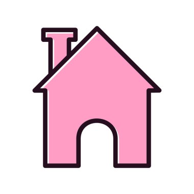 ev simgesini, basit vektör çizim