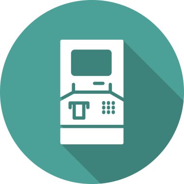 atm makine çizgi simgesi, ana hat vektör işareti, doğrusal biçim pictogram 