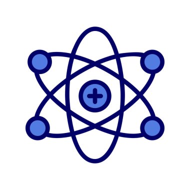 atom ağ ikonu vektör illüstrasyonu  