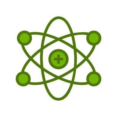 atom ağ ikonu vektör illüstrasyonu  