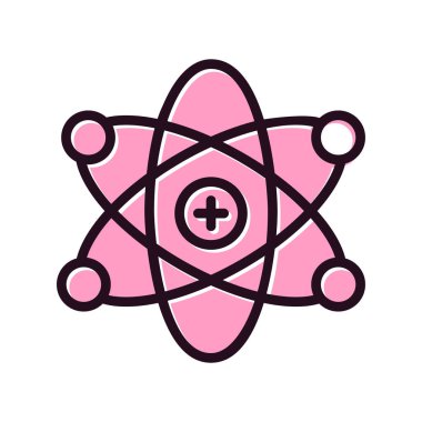 atom ağ ikonu vektör illüstrasyonu  