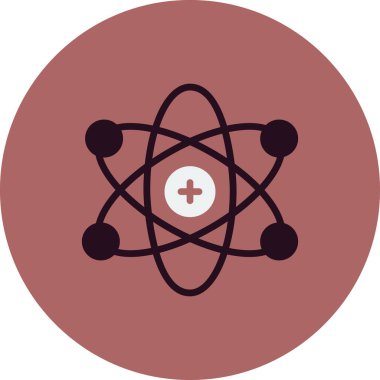 atom ağ ikonu vektör illüstrasyonu  